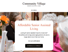 Tablet Screenshot of communityvillage.org